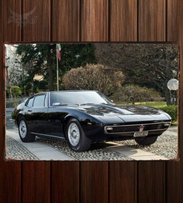 Металлическая табличка Maserati Ghibli Coupe 404